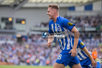2023-09-02 - Brighton & Hove Albion forward Evan Ferguson (28) celebrates his goal 1-0 during the Premier League match between Brighton and Hove Albion and Newcastle United at the American Express Stadium, Brighton and Hove, England on 2 September 2023. Photo Jane Stokes / Pro Sports Images / DPPI - FOOTBALL - ENGLISH CHAMP - BRIGHTON V NEWCASTLE - ENGLISH PREMIER LEAGUE - SOCCER