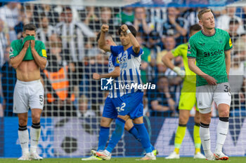 2023-09-02 - Brighton & Hove Albion midfielder Kaoru Mitoma (22) celebrating the goal from Brighton during the Premier League match between Brighton and Hove Albion and Newcastle United at the American Express Stadium, Brighton and Hove, England on 2 September 2023. Photo Jane Stokes / Pro Sports Images / DPPI - FOOTBALL - ENGLISH CHAMP - BRIGHTON V NEWCASTLE - ENGLISH PREMIER LEAGUE - SOCCER