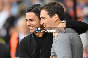 2023-09-30 - Arsenal manager Mikel Arteta and AFC Bournemouth manager Andoni Iraola during the English championship Premier League football match between Bournemouth and Arsenal on 30 September 2023 at the Vitality Stadium in Bournemouth, England - FOOTBALL - ENGLISH CHAMP - BOURNEMOUTH V ARSENAL - ENGLISH PREMIER LEAGUE - SOCCER