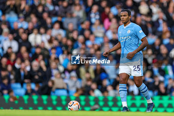 2023-10-21 - Manuel Akanji (25) of Manchester City during the English championship Premier League football match between Manchester City and Brighton and Hove Albion on 21 October 2023 at the Etihad Stadium in Manchester, England - FOOTBALL - ENGLISH CHAMP - MANCHESTER CITY V BRIGHTON - ENGLISH PREMIER LEAGUE - SOCCER