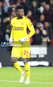 2023-10-21 - Manchester United goalkeeper Andre Onana during the English championship Premier League football match between Sheffield United and Manchester United on 21 October 2023 at Bramall Lane in Sheffield, England - FOOTBALL - ENGLISH CHAMP - SHEFFIELD V MANCHESTER UNITED - ENGLISH PREMIER LEAGUE - SOCCER