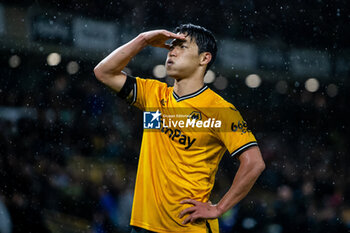 2023-10-28 - Wolverhampton Wanderers forward Hwang Hee-Chan (11) scores and celebrates 2-2 during the English championship Premier League football match between Wolverhampton Wanderers and Newcastle United on 28 October 2023 at Molineux in Wolverhampton, England - FOOTBALL - ENGLISH CHAMP - WOLVERHAMPTON V NEWCASTLE - ENGLISH PREMIER LEAGUE - SOCCER
