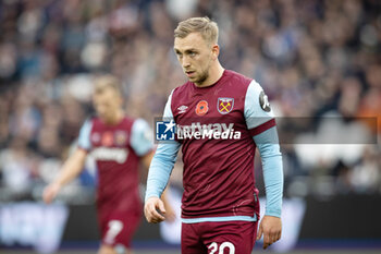 2023-11-12 - West Ham United forward Jarrod Bowen during the English championship Premier League football match between West Ham United and Nottingham Forest on 12 November 2023 at the London Stadium in London, England - FOOTBALL - ENGLISH CHAMP - WEST HAM V NOTTINGHAM - ENGLISH PREMIER LEAGUE - SOCCER