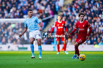 2023-11-25 - Manchester City midfielder Rodri during the English championship Premier League football match between Manchester City and Liverpool on 25 November 2023 at the Etihad Stadium in Manchester, England - FOOTBALL - ENGLISH CHAMP - MANCHESTER CITY V LIVERPOOL - ENGLISH PREMIER LEAGUE - SOCCER