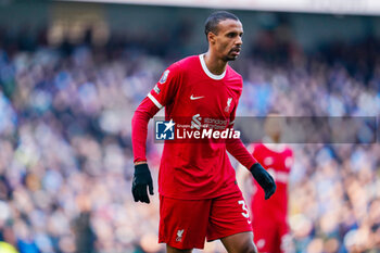2023-11-25 - Liverpool defender Joel Matip during the English championship Premier League football match between Manchester City and Liverpool on 25 November 2023 at the Etihad Stadium in Manchester, England - FOOTBALL - ENGLISH CHAMP - MANCHESTER CITY V LIVERPOOL - ENGLISH PREMIER LEAGUE - SOCCER