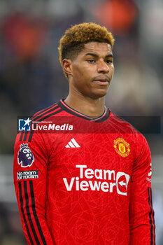 2023-12-02 - Marcus Rashford of Manchester United during the English championship Premier League football match between Newcastle United and Manchester United on 2 December 2023 at St James’ Park in Newcastle, England - FOOTBALL - ENGLISH CHAMP - NEWCASTLE V MANCHESTER UNITED - ENGLISH PREMIER LEAGUE - SOCCER