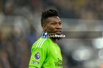 2023-12-02 - Manchester United goalkeeper Andre Onana during the English championship Premier League football match between Newcastle United and Manchester United on 2 December 2023 at St James’ Park in Newcastle, England - FOOTBALL - ENGLISH CHAMP - NEWCASTLE V MANCHESTER UNITED - ENGLISH PREMIER LEAGUE - SOCCER