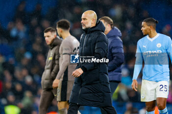 2023-12-03 - Manchester City Manager Josep Pep Guardiola after the final whistle during the English championship Premier League football match between Manchester City and Tottenham Hotspur on 3 December 2023 at the Etihad Stadium in Manchester, England - FOOTBALL - ENGLISH CHAMP - MANCHESTER CITY V TOTTENHAM - ENGLISH PREMIER LEAGUE - SOCCER