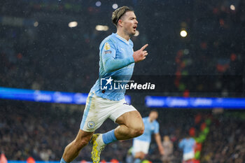 2023-12-03 - Manchester City midfielder Jack Grealish (10) scores a goal and celebrates to make the score 3-2 during the English championship Premier League football match between Manchester City and Tottenham Hotspur on 3 December 2023 at the Etihad Stadium in Manchester, England - FOOTBALL - ENGLISH CHAMP - MANCHESTER CITY V TOTTENHAM - ENGLISH PREMIER LEAGUE - SOCCER
