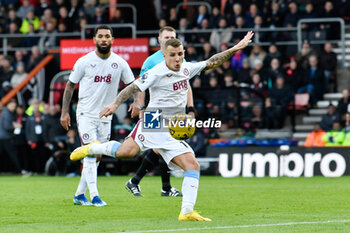 2023-12-03 - Lucas Digne (12) of Aston Villa during the English championship Premier League football match between Bournemouth and Aston Villa on 3 December 2023 at the Vitality Stadium in Bournemouth, England - FOOTBALL - ENGLISH CHAMP - BOURNEMOUTH V ASTON VILLA - ENGLISH PREMIER LEAGUE - SOCCER