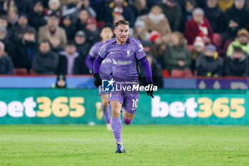 2023-12-06 - Liverpool midfielder Alexis Mac Allister during the English championship Premier League football match between Sheffield United and Liverpool FC on 6 December 2023 at Bramall Lane in Sheffield, England - FOOTBALL - ENGLISH CHAMP - SHEFFIELD V LIVERPOOL - ENGLISH PREMIER LEAGUE - SOCCER