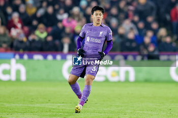 2023-12-06 - Liverpool midfielder Wataru Endo during the English championship Premier League football match between Sheffield United and Liverpool FC on 6 December 2023 at Bramall Lane in Sheffield, England - FOOTBALL - ENGLISH CHAMP - SHEFFIELD V LIVERPOOL - ENGLISH PREMIER LEAGUE - SOCCER