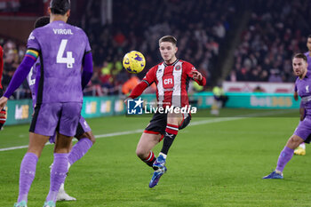2023-12-06 - Sheffield United midfielder James McAtee during the English championship Premier League football match between Sheffield United and Liverpool FC on 6 December 2023 at Bramall Lane in Sheffield, England - FOOTBALL - ENGLISH CHAMP - SHEFFIELD V LIVERPOOL - ENGLISH PREMIER LEAGUE - SOCCER