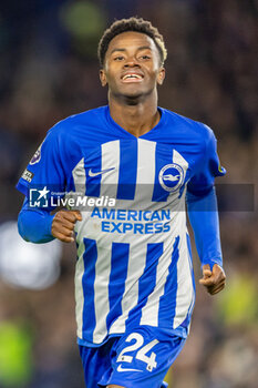 2023-12-06 - Brighton & Hove Albion FC forward Simon Adingra during the English championship Premier League football match between Brighton and Hove Albion and Brentford on 6 December 2023 at the American Express Stadium in Brighton and Hove, England - FOOTBALL - ENGLISH CHAMP - BRIGHTON V BRENTFORD - ENGLISH PREMIER LEAGUE - SOCCER
