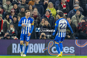 06/12/2023 - Brighton & Hove Albion FC midfielder Pascal Gross (13) celebrates his goal 1-1 during the English championship Premier League football match between Brighton and Hove Albion and Brentford on 6 December 2023 at the American Express Stadium in Brighton and Hove, England - FOOTBALL - ENGLISH CHAMP - BRIGHTON V BRENTFORD - ENGLISH PREMIER LEAGUE - CALCIO