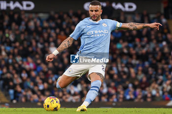 2023-12-16 - Kyle Walker of Manchester City during the English championship Premier League football match between Manchester City and Crystal Palace on 16 December 2023 at the Etihad Stadium in Manchester, England - FOOTBALL - ENGLISH CHAMP - MANCHESTER CITY V CRYSTAL PALACE - ENGLISH PREMIER LEAGUE - SOCCER