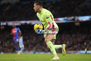 2023-12-16 - Ederson of Manchester City during the English championship Premier League football match between Manchester City and Crystal Palace on 16 December 2023 at the Etihad Stadium in Manchester, England - FOOTBALL - ENGLISH CHAMP - MANCHESTER CITY V CRYSTAL PALACE - ENGLISH PREMIER LEAGUE - SOCCER