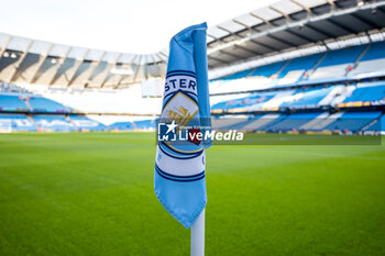 2023-12-16 - Corner flag illustration during the English championship Premier League football match between Manchester City and Crystal Palace on 16 December 2023 at the Etihad Stadium in Manchester, England - FOOTBALL - ENGLISH CHAMP - MANCHESTER CITY V CRYSTAL PALACE - ENGLISH PREMIER LEAGUE - SOCCER