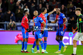 2023-12-21 - Jordan Ayew (9) of Crystal Palace celebrates a goal 1-0 during the English championship Premier League football match between Crystal Palace and Brighton and Hove Albion on 21 December 2023 at Selhurst Park in London, England - FOOTBALL - ENGLISH CHAMP - CRYSTAL PALACE V BRIGHTON - ENGLISH PREMIER LEAGUE - SOCCER