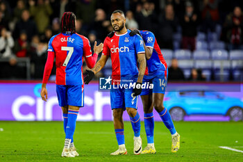2023-12-21 - Jordan Ayew (9) of Crystal Palace celebrates a goal 1-0 during the English championship Premier League football match between Crystal Palace and Brighton and Hove Albion on 21 December 2023 at Selhurst Park in London, England - FOOTBALL - ENGLISH CHAMP - CRYSTAL PALACE V BRIGHTON - ENGLISH PREMIER LEAGUE - SOCCER