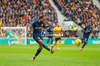 2023-12-24 - Chelsea forward Raheem Sterling during the English championship Premier League football match between Wolverhampton Wanderers and Chelsea on 24 December 2023 at Molineux stadium in Wolverhampton, England - FOOTBALL - ENGLISH CHAMP - WOLVERHAMPTON V CHELSEA - ENGLISH PREMIER LEAGUE - SOCCER