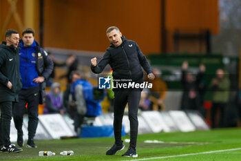 2023-12-24 - Wolverhampton Wanderers Manager Gary O'Neil celebrates at the final whistle during the English championship Premier League football match between Wolverhampton Wanderers and Chelsea on 24 December 2023 at Molineux stadium in Wolverhampton, England - FOOTBALL - ENGLISH CHAMP - WOLVERHAMPTON V CHELSEA - ENGLISH PREMIER LEAGUE - SOCCER