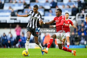 2023-12-26 - Alexander Isak of Newcastle and Moussa Niakhate of Nottingham Forest during the English championship Premier League football match between Newcastle United and Nottingham Forest on 26 December 2023 at St. James' Park in Newcastle, England - FOOTBALL - ENGLISH CHAMP - NEWCASTLE V NOTTINGHAM FOREST - ENGLISH PREMIER LEAGUE - SOCCER