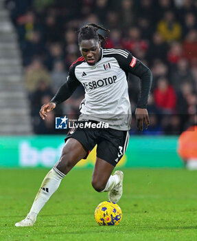 2023-12-26 - Calvin Bassey (3) of Fulham during the English championship Premier League football match between Bournemouth and Fulham on 26 December 2023 at the Vitality Stadium in Bournemouth, England - FOOTBALL - ENGLISH CHAMP - BOURNEMOUTH V FULHAM - ENGLISH PREMIER LEAGUE - SOCCER