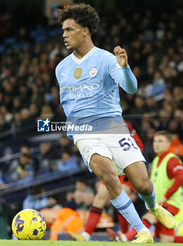 2023-12-30 - Manchester City midfielder Oscar Bobb (52) during the English championship Premier League football match between Manchester City and Sheffield United on 30 December 2023 at the Etihad Stadium in Manchester, England - FOOTBALL - ENGLISH CHAMP - MANCHESTER CITY V SHEFFIELD UNITED - ENGLISH PREMIER LEAGUE - SOCCER