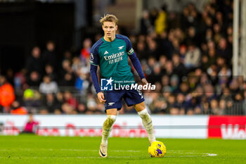 2023-12-31 - Martin Odegaard (8) of Arsenal during the English championship Premier League football match between Fulham and Arsenal on 31 December 2023 at Craven Cottage in London, England - FOOTBALL - ENGLISH CHAMP - FULHAM V ARSENAL - ENGLISH PREMIER LEAGUE - SOCCER