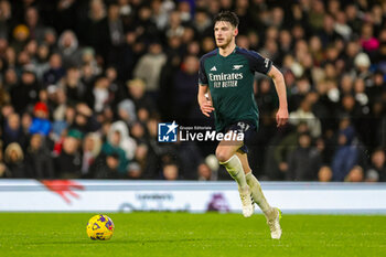2023-12-31 - Declan Rice (41) of Arsenal during the English championship Premier League football match between Fulham and Arsenal on 31 December 2023 at Craven Cottage in London, England - FOOTBALL - ENGLISH CHAMP - FULHAM V ARSENAL - ENGLISH PREMIER LEAGUE - SOCCER
