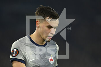 2023-02-23 - Amar Dedić of FC Salzburg during the UEFA Europa League play-off second leg between A.S. Roma vs FC Salzburg on February 23, 2023 at the Stadio Olimpico in Rome, Italy. - AS ROMA VS RB SALZBURG - UEFA EUROPA LEAGUE - SOCCER