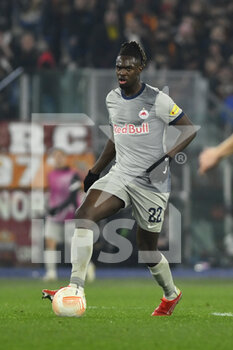 2023-02-23 - Oumar Solet of FC Salzburg during the UEFA Europa League play-off second leg between A.S. Roma vs FC Salzburg on February 23, 2023 at the Stadio Olimpico in Rome, Italy. - AS ROMA VS RB SALZBURG - UEFA EUROPA LEAGUE - SOCCER