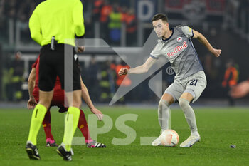 2023-02-23 - Luka Sučić of FC Salzburg during the UEFA Europa League play-off second leg between A.S. Roma vs FC Salzburg on February 23, 2023 at the Stadio Olimpico in Rome, Italy. - AS ROMA VS RB SALZBURG - UEFA EUROPA LEAGUE - SOCCER