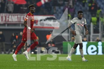 2023-02-23 - Tammy Abraham of A.S. Roma during the UEFA Europa League play-off second leg between A.S. Roma vs FC Salzburg on February 23, 2023 at the Stadio Olimpico in Rome, Italy. - AS ROMA VS RB SALZBURG - UEFA EUROPA LEAGUE - SOCCER