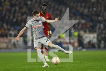 2023-02-23 - Luka Sučić of FC Salzburg during the UEFA Europa League play-off second leg between A.S. Roma vs FC Salzburg on February 23, 2023 at the Stadio Olimpico in Rome, Italy. - AS ROMA VS RB SALZBURG - UEFA EUROPA LEAGUE - SOCCER