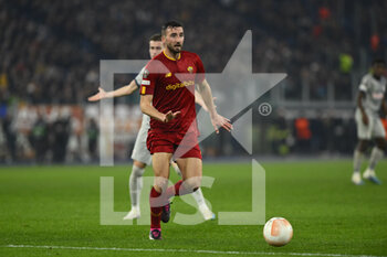 2023-02-23 - Bryan Cristante of A.S. Roma during the UEFA Europa League play-off second leg between A.S. Roma vs FC Salzburg on February 23, 2023 at the Stadio Olimpico in Rome, Italy. - AS ROMA VS RB SALZBURG - UEFA EUROPA LEAGUE - SOCCER