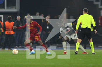 2023-02-23 - Georginio Wijnaldum of A.S. Roma and Oumar Solet of FC Salzburg during the UEFA Europa League play-off second leg between A.S. Roma vs FC Salzburg on February 23, 2023 at the Stadio Olimpico in Rome, Italy. - AS ROMA VS RB SALZBURG - UEFA EUROPA LEAGUE - SOCCER