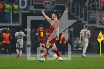 2023-02-23 - Roger Ibanez of A.S. Roma during the UEFA Europa League play-off second leg between A.S. Roma vs FC Salzburg on February 23, 2023 at the Stadio Olimpico in Rome, Italy. - AS ROMA VS RB SALZBURG - UEFA EUROPA LEAGUE - SOCCER