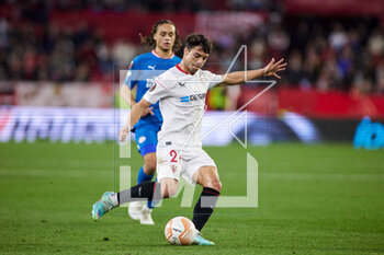 2023-02-16 - Oliver Torres of Sevilla FC during the UEFA Europa League, Play-off, 1st leg football match between Sevilla FC and PSV Eindhoven on February 16, 2023 at Estadio Ramon Sanchez Pizjuan in Sevilla, Spain - FOOTBALL - EUROPA LEAGUE - SEVILLA FC V PSV EINDHOVEN - UEFA EUROPA LEAGUE - SOCCER