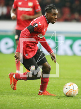 2023-02-16 - Jeremie Frimpong of Bayer Leverkusen during the UEFA Europa League, Play-off, 1st leg football match between Bayer Leverkusen and AS Monaco on February 16, 2023 at BayArena in Leverkusen, Germany - FOOTBALL - EUROPA LEAGUE - LEVERKUSEN V MONACO - UEFA EUROPA LEAGUE - SOCCER