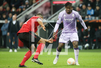 2023-02-16 - Breel Embolo of AS Monaco during the UEFA Europa League, Play-off, 1st leg football match between Bayer Leverkusen and AS Monaco on February 16, 2023 at BayArena in Leverkusen, Germany - FOOTBALL - EUROPA LEAGUE - LEVERKUSEN V MONACO - UEFA EUROPA LEAGUE - SOCCER