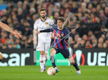 2023-02-16 - Gavi of Barcelona during the UEFA Europa League, Play-off, 1st leg football match between FC Barcelona and Manchester United on February 16, 2023 at Camp Nou stadium in Barcelona, Spain - FOOTBALL - EUROPA LEAGUE - FC BARCELONA V MANCHESTER UNITED - UEFA EUROPA LEAGUE - SOCCER