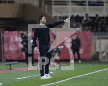 2023-02-23 - Xabi Alonso Manager of Bayer 04 Leverkusen during the Uefa Europa League, football match between As Monaco and Bayer 04 Leverkusen,on 23 February 2023 at State Luis II in Monaco, Photo Ndrerim Kaceli - AS MONACO VS BAYER LEVERKUSEN - UEFA EUROPA LEAGUE - SOCCER