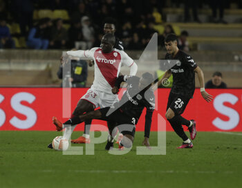2023-02-23 - Malang Sarr of As Monaco during the Uefa Europa League, football match between As Monaco and Bayer 04 Leverkusen,on 23 February 2023 at State Luis II in Monaco, Photo Ndrerim Kaceli - AS MONACO VS BAYER LEVERKUSEN - UEFA EUROPA LEAGUE - SOCCER