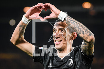 2023-02-23 - Angel DI MARIA of Juventus celebrates his goal during the UEFA Europa League, Play-off, 2nd leg football match between FC Nantes and Juventus FC on February 23, 2023 at La Beaujoire stadium in Nantes, France - FOOTBALL - EUROPA LEAGUE - NANTES V JUVENTUS - UEFA EUROPA LEAGUE - SOCCER