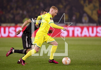 2023-02-23 - Florent Mollet of Nantes during the UEFA Europa League, Play-off, 2nd leg football match between FC Nantes and Juventus Turin on February 23, 2023 at La Beaujoire stadium in Nantes, France - FOOTBALL - EUROPA LEAGUE - NANTES V JUVENTUS - UEFA EUROPA LEAGUE - SOCCER
