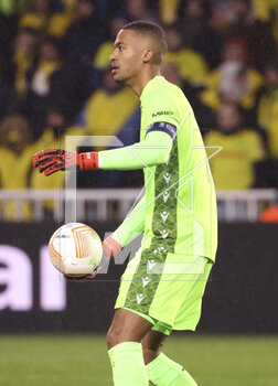2023-02-23 - Nantes goalkeeper Alban Lafont during the UEFA Europa League, Play-off, 2nd leg football match between FC Nantes and Juventus Turin on February 23, 2023 at La Beaujoire stadium in Nantes, France - FOOTBALL - EUROPA LEAGUE - NANTES V JUVENTUS - UEFA EUROPA LEAGUE - SOCCER