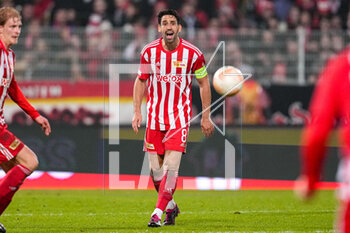 2023-02-23 - Rani Khedira of FC Union Berlin during the UEFA Europa League, Play-off, 2nd leg football match between FC Union Berlin and Ajax on February 23, 2023 at Stadion An der alten Forsterei in Berlin, Germany - FOOTBALL - EUROPA LEAGUE - UNION BERLIN V AJAX - UEFA EUROPA LEAGUE - SOCCER