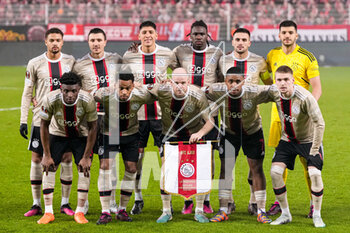 2023-02-23 - Team of Ajax during the UEFA Europa League, Play-off, 2nd leg football match between FC Union Berlin and Ajax on February 23, 2023 at Stadion An der alten Forsterei in Berlin, Germany - FOOTBALL - EUROPA LEAGUE - UNION BERLIN V AJAX - UEFA EUROPA LEAGUE - SOCCER